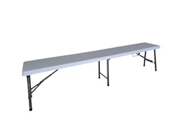 Plastová lavice BÍLÁ